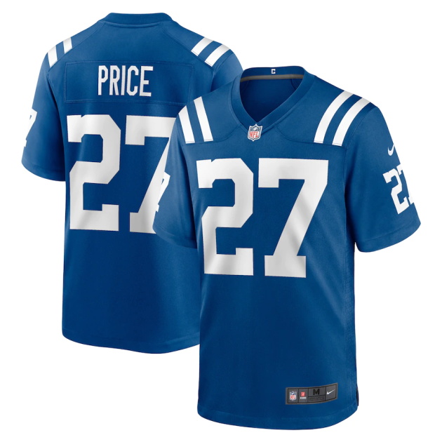 mens nike dvonte price royal indianapolis colts game player jersey